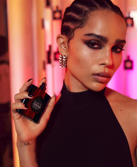 ysl black opium zoe kravitz